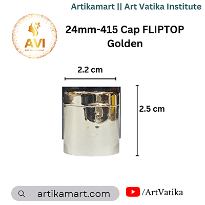 24mm -415 Cap FLIPTOP Golden 24mm -415 Cap FLIPTOP Golden