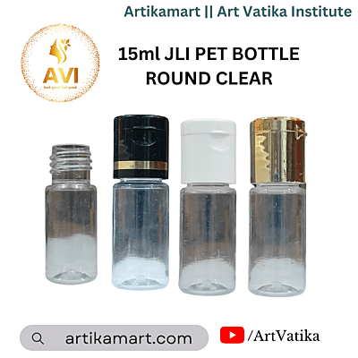 15ml JLI PET BOTTLE ROUND CLEAR - 20mm Neck 15ml JLI PET BOTTLE ROUND CLEAR - 20mm Neck