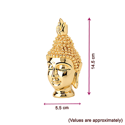 Gold Buddha Head Medium Gold Buddha Head Medium