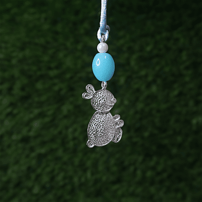Silver Bunny Lumba Rakhi Silver Bunny Lumba Rakhi