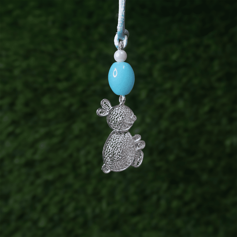 Silver Bunny Lumba Rakhi Silver Bunny Lumba Rakhi