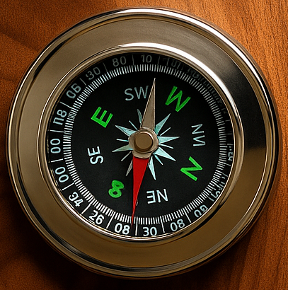 Compass With BSG Logo Engraved Compass With BSG Logo Engraved