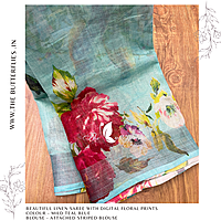 PURE LINEN SAREE YBRSLIN23438 PURE LINEN SAREE YBRSLIN23438