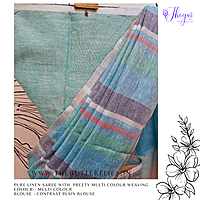 PURE LINEN SAREE YBRSLIN23606 PURE LINEN SAREE YBRSLIN23606