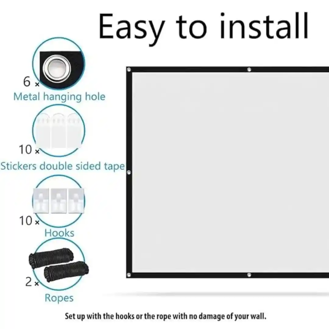 Tonzo Fabric 4:3 Projector Screen (150 Inch) Tonzo Fabric 4:3 Projector Screen (150 Inch)