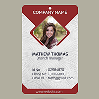 Sublimation Printed creative identity card design template