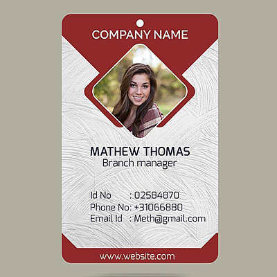 Sublimation Printed creative identity card design template Sublimation Printed creative identity card design template
