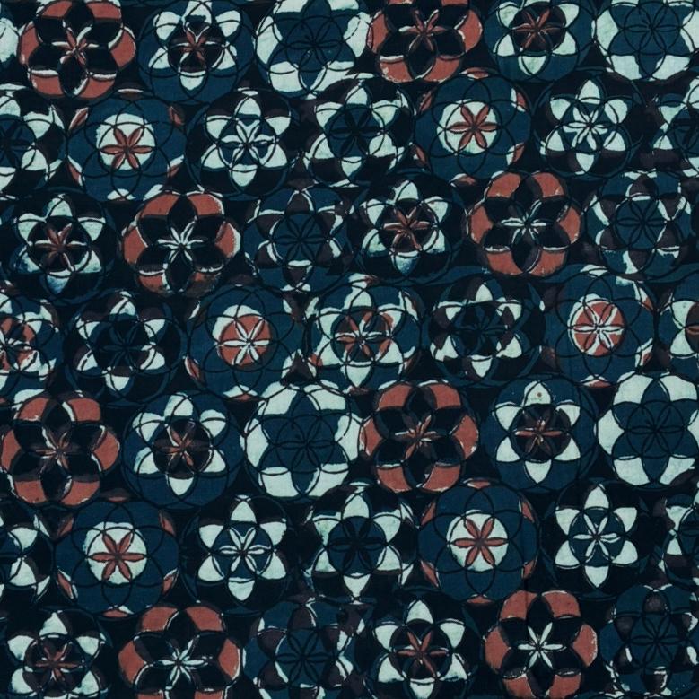 IBagru Dabu Handblock Cotton Print #12