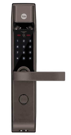 Yale Biometric Smart Lock Brown with Fingerprint PIN manual key and Yale Home App