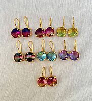 HG Duplate Round Bazel Earrings