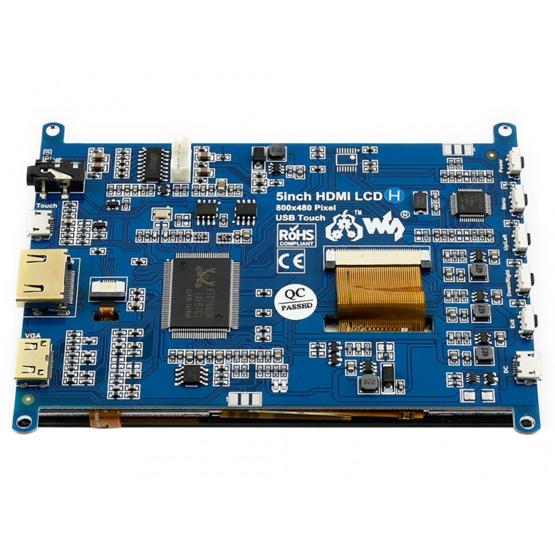 Waveshare 5 Inch Capacitive HDMI LCD Display (H) 800×480 Waveshare 5 Inch Capacitive HDMI LCD Display (H) 800×480