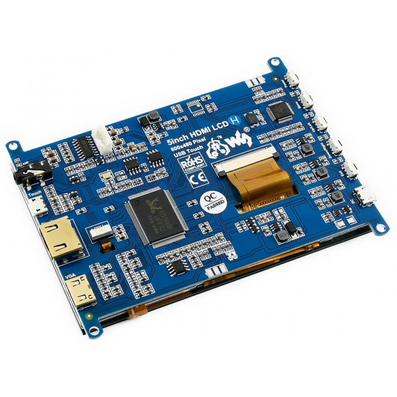 Waveshare 5 Inch Capacitive HDMI LCD Display (H) 800×480 Waveshare 5 Inch Capacitive HDMI LCD Display (H) 800×480