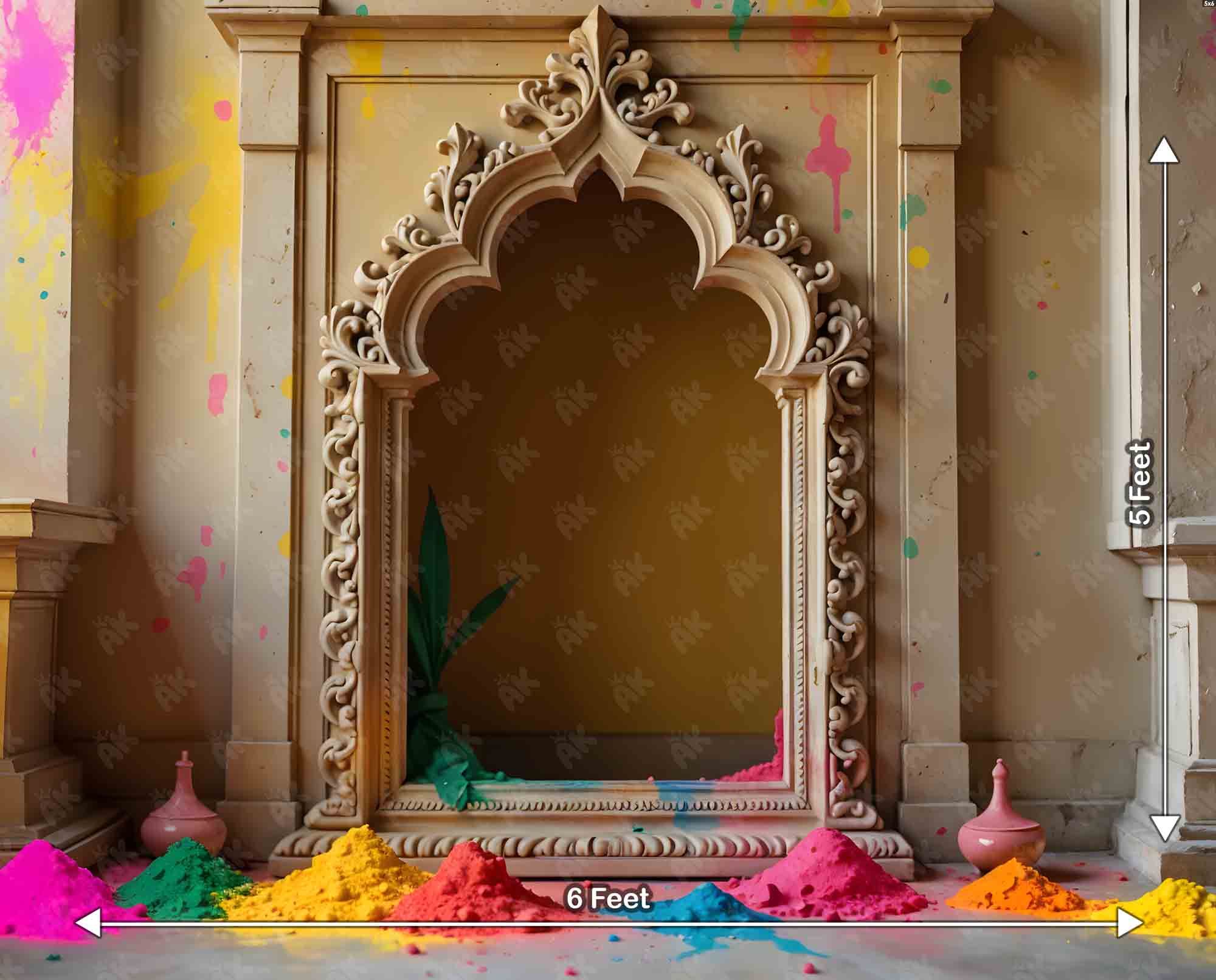 Holi Backdrop - Type 3 (PRE-ORDER)