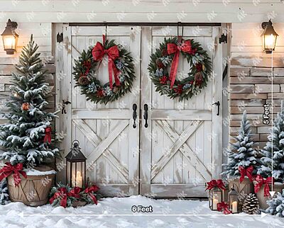White Christmas Barn (PRE-ORDER)