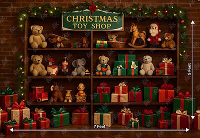 Christmas Toy Shop 5x7 Feet Christmas Toy Shop 5x7 Feet