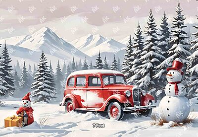 Snowy Vinatge Car (PRE-ORDER) Snowy Vinatge Car (PRE-ORDER)