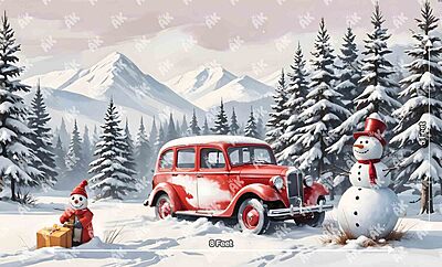 Snowy Vinatge Car (PRE-ORDER) Snowy Vinatge Car (PRE-ORDER)