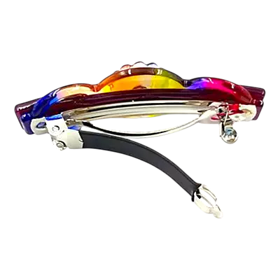 Elegant Flower & Stone Hair Barrette