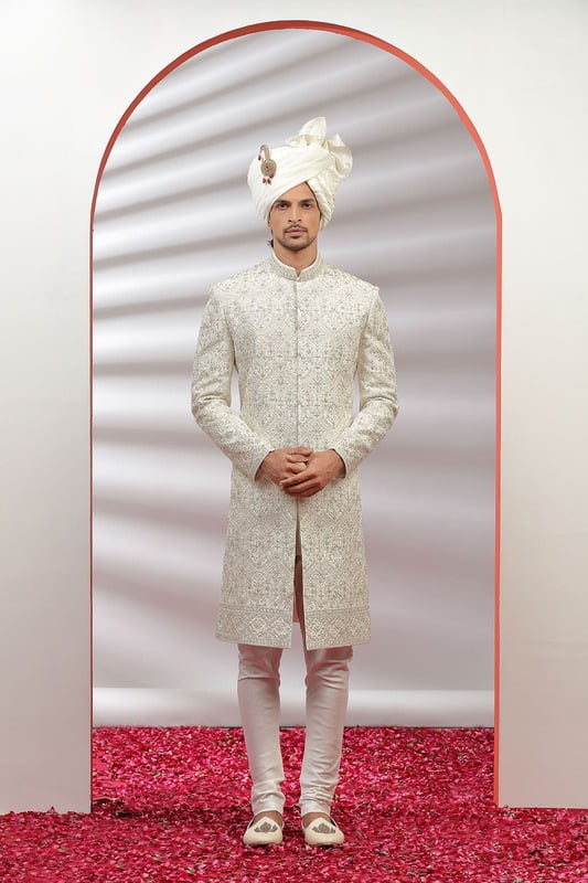 Crafted Rich Designer Sherwani Crafted Rich Designer Sherwani