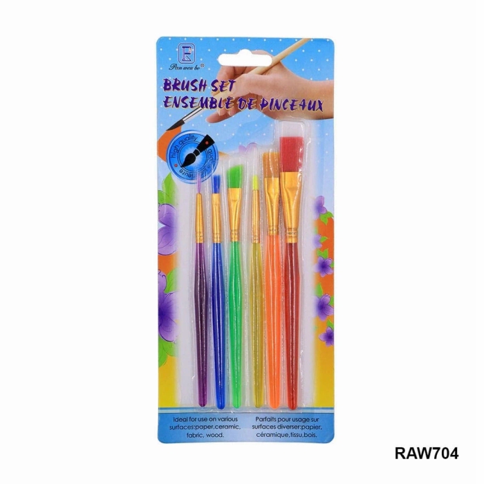 6 Pcs Paint Brush Set 6 Pcs Paint Brush Set