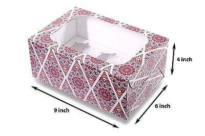 Qson Cup Cake Box 6CC