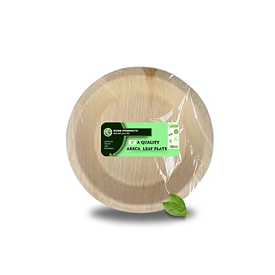 6" Round Areca Plate