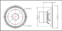 DE800-01 Woofer 8" 8Ohms 120 Watts (2 Pcs) DE800-01 Woofer 8" 8Ohms 120 Watts (2 Pcs)