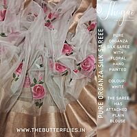 PURE ORGANZA SILK SAREE FLCSORZ22310
