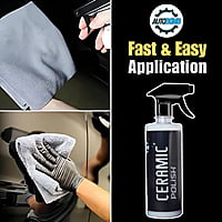 Autobomb DIY Ceramic Polish For Car-500 ML-Easy To Apply Hydrophobic Spray With Extreme Gloss, Slickness & UV Protection (PACK OF 1)