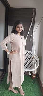 "IRA" - Soft Handloom Khaki Pant Set "IRA" - Soft Handloom Khaki Pant Set