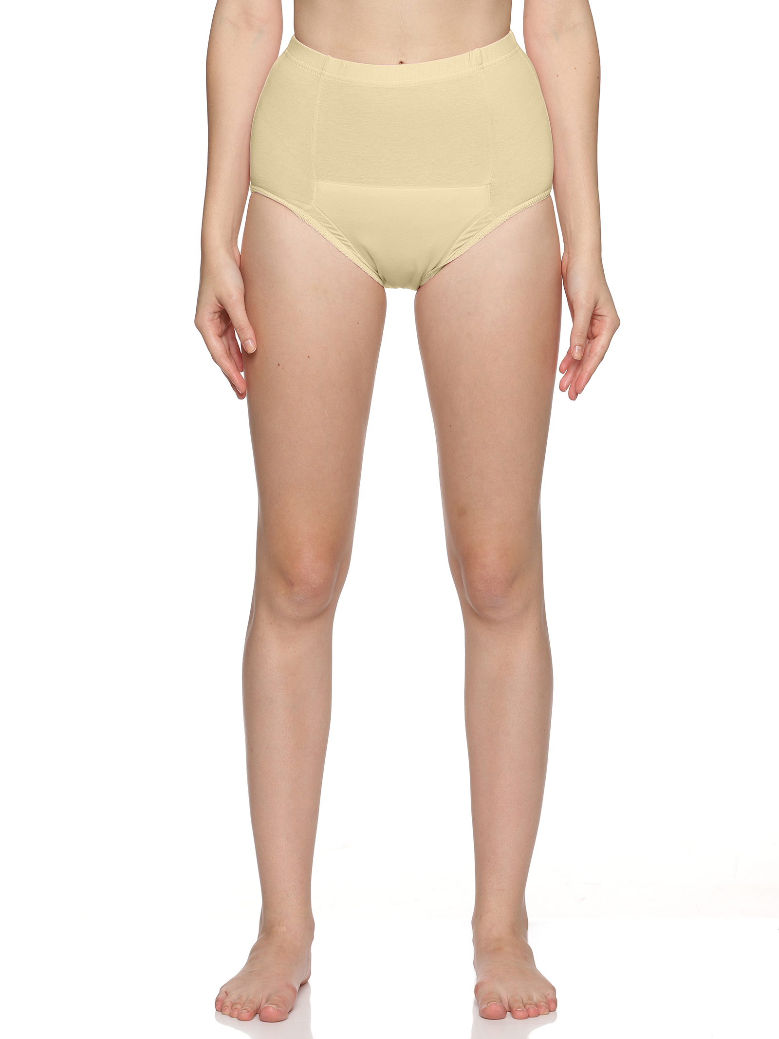 Reusable adult diaper, Washable adult diapers, Incontinence Protective Underwear for Women, High Waist Panties For Women, Leak Proof, Beige Color Heavy Flow