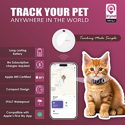 MiTag with Collar (Cats): Pet Anti Loss Device MiTag with Collar (Cats): Pet Anti Loss Device