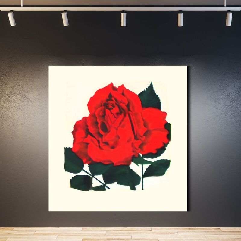 Wallart Red Rose