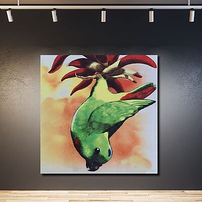 Wallart Hanging Parrot Wallart Hanging Parrot