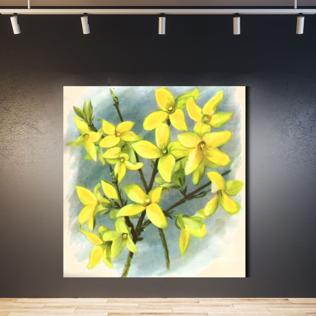 Wallart Forsythia