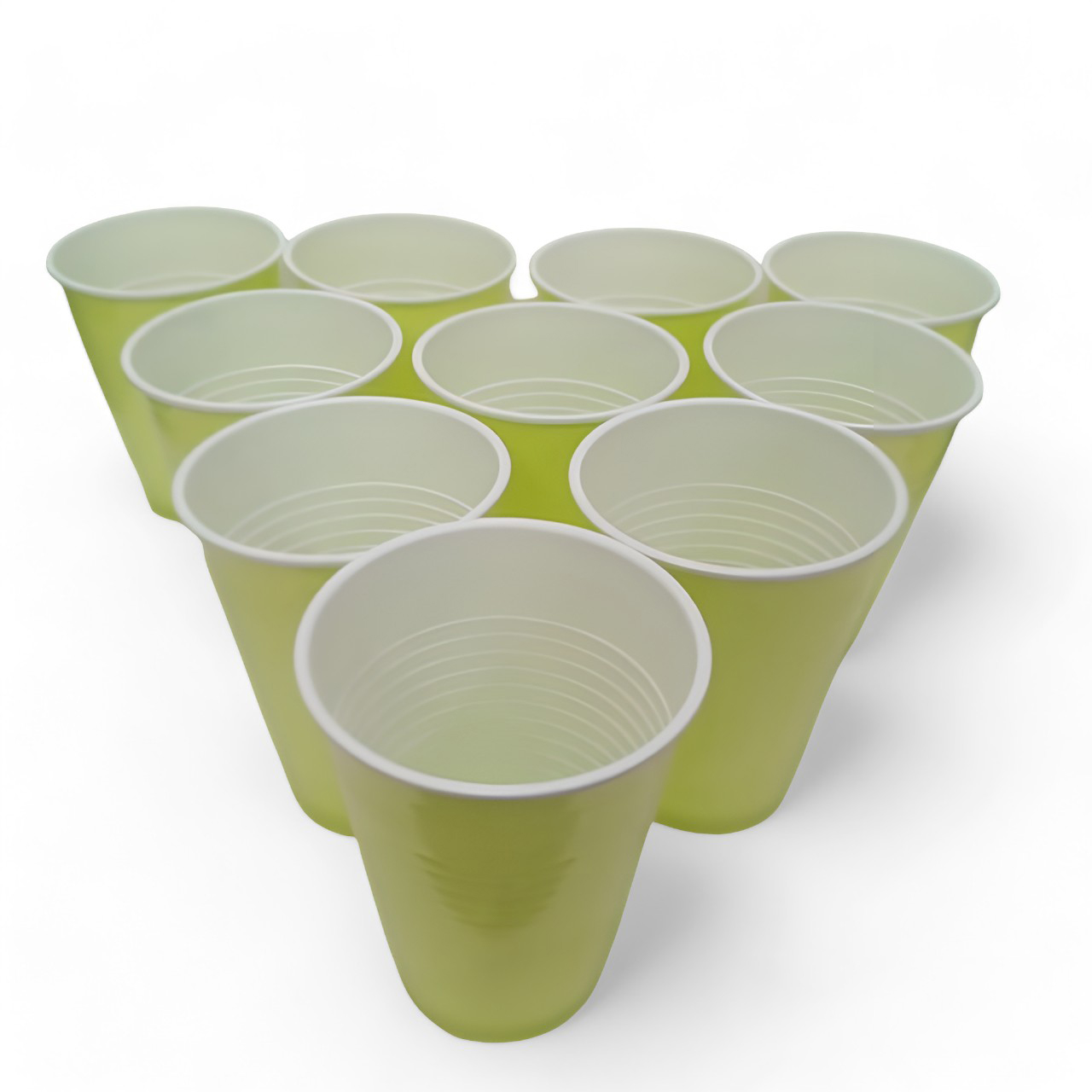 The Magic Balloons -Green Glass 360ml Reusable and Recyclable Green Drinking Cups Pack of 50pcs -12oz Leakproof Drinking Glasses Great for Cold Drinks Juices Games and More Party & Event Supplies