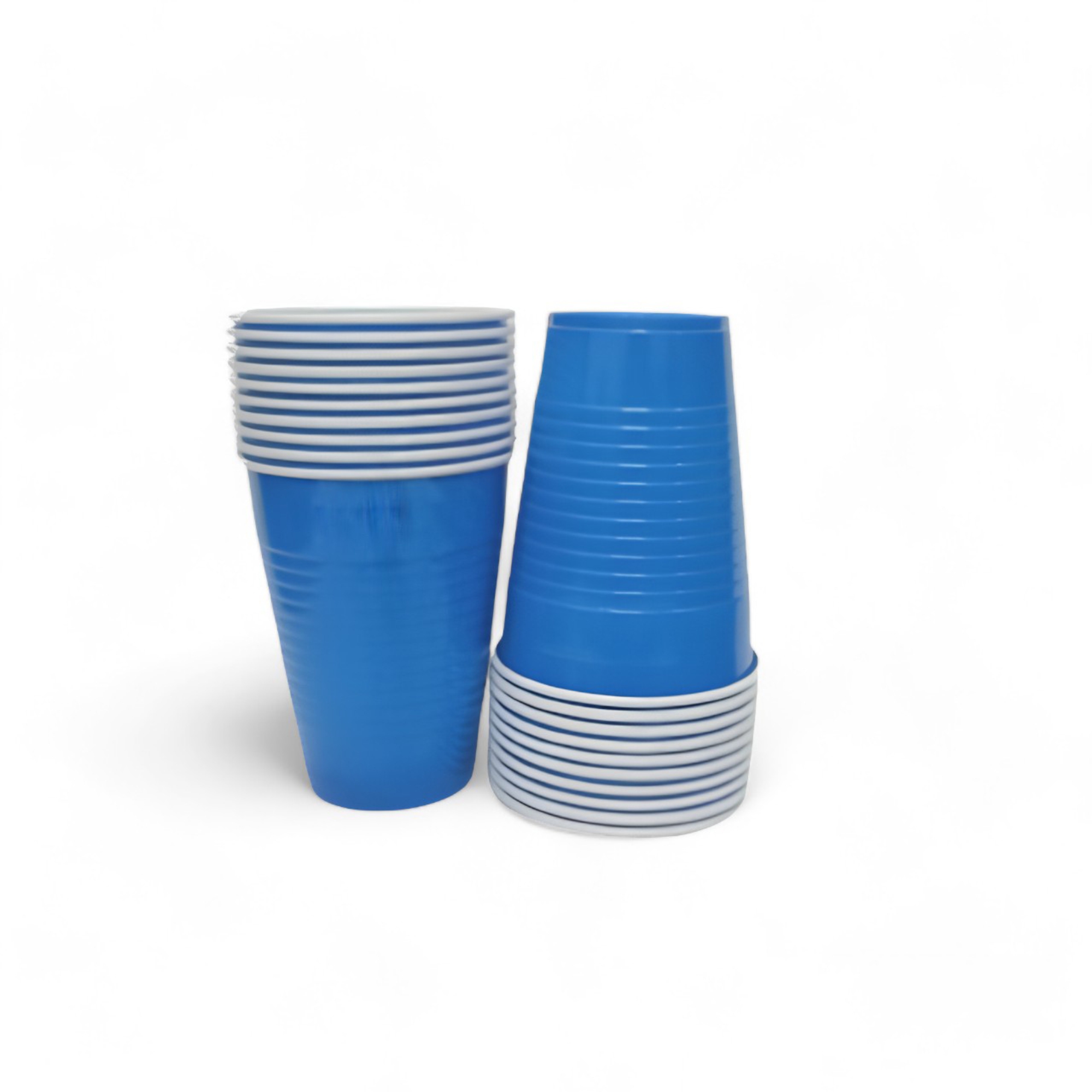 Set of 20- 360ml Blue Pong Glasses | Reusable Beer Pong Cups for New Year, Bachelor, Wedding, and Parties | Drinking Glasses for Games & Celebrations | Party Supplies