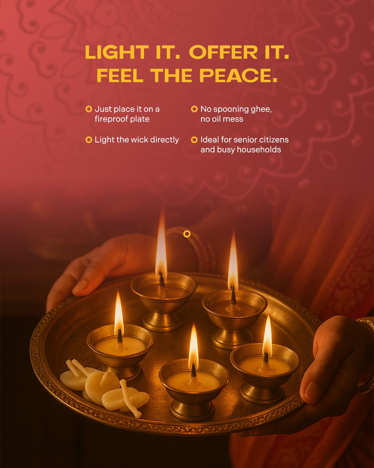 GRANULES Ghee Diya for Puja  100 Pieces  (pack of 1) GRANULES Ghee Diya for Puja  100 Pieces  (pack of 1)