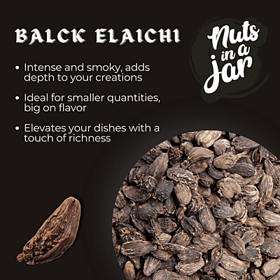 Aromatic Spices Black Elaichi 100 Grams Aromatic Spices Black Elaichi 100 Grams
