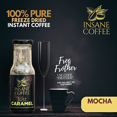 Insane Coffee Freeze Dried Mocha 50 Grams Insane Coffee Freeze Dried Mocha 50 Grams