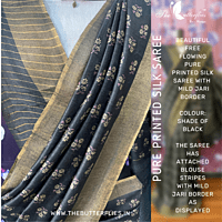 Pure printed silk saree NIRSSIL20528 Pure printed silk saree NIRSSIL20528