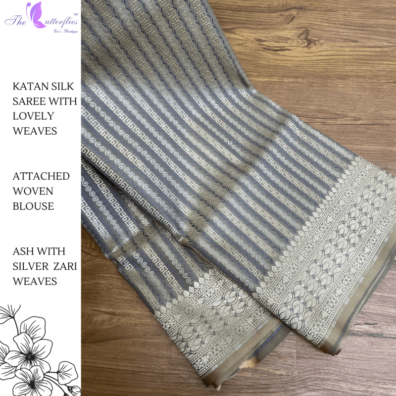 KATAN SILK SAREE USTSSIL23491 KATAN SILK SAREE USTSSIL23491