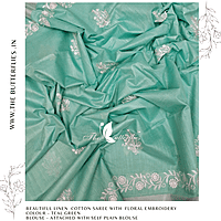 LINEN COTTON SAREE YBRSLIN23483 LINEN COTTON SAREE YBRSLIN23483