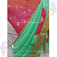PURE LINEN SILK SAREE YBRSLIN23630 PURE LINEN SILK SAREE YBRSLIN23630