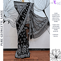 PURE GEORGETTE SILK SAREE MSKSGRS23774