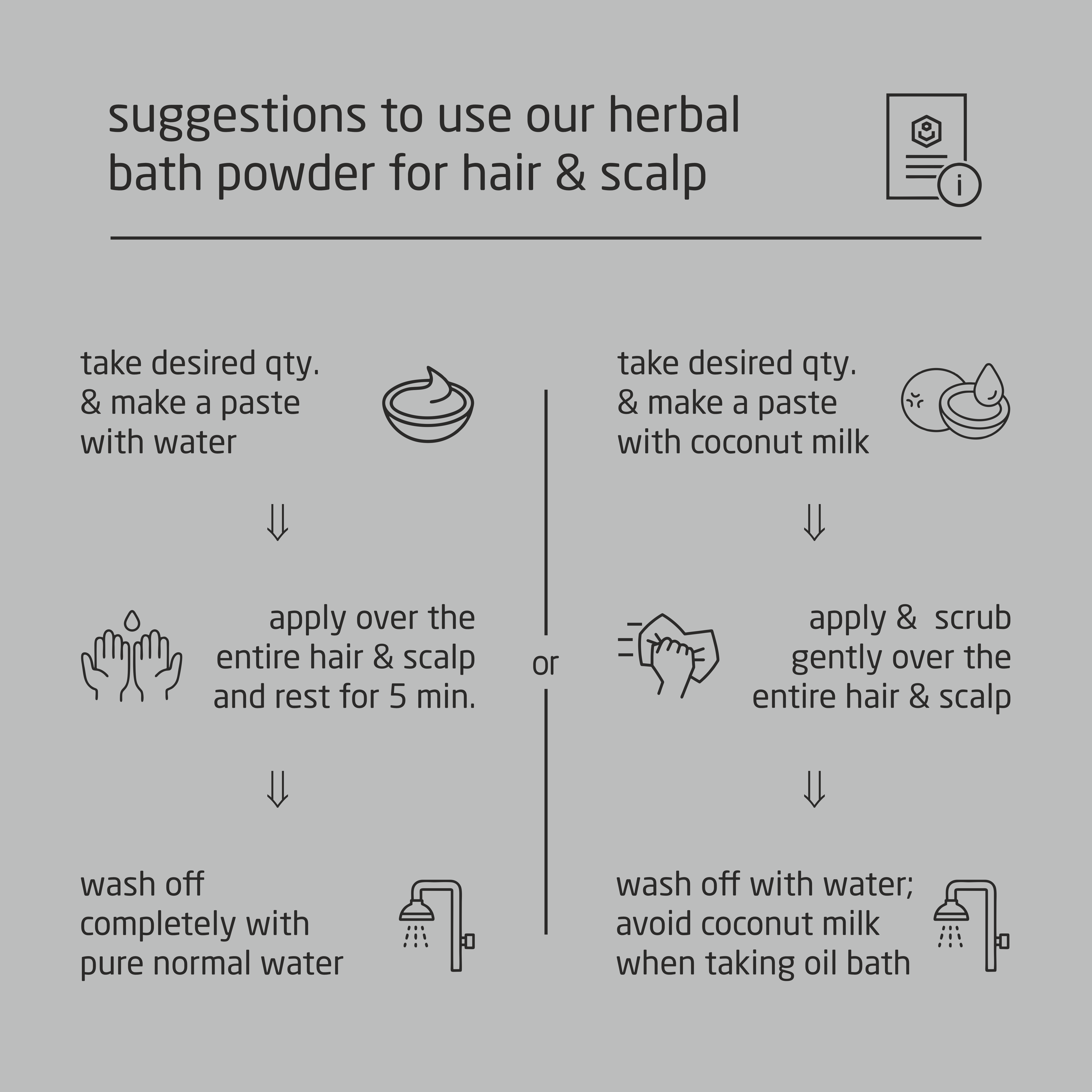 Super Premium Unisex Herbal Bath Powder for Hair & Scalp - 500g Super Premium Unisex Herbal Bath Powder for Hair & Scalp - 500g