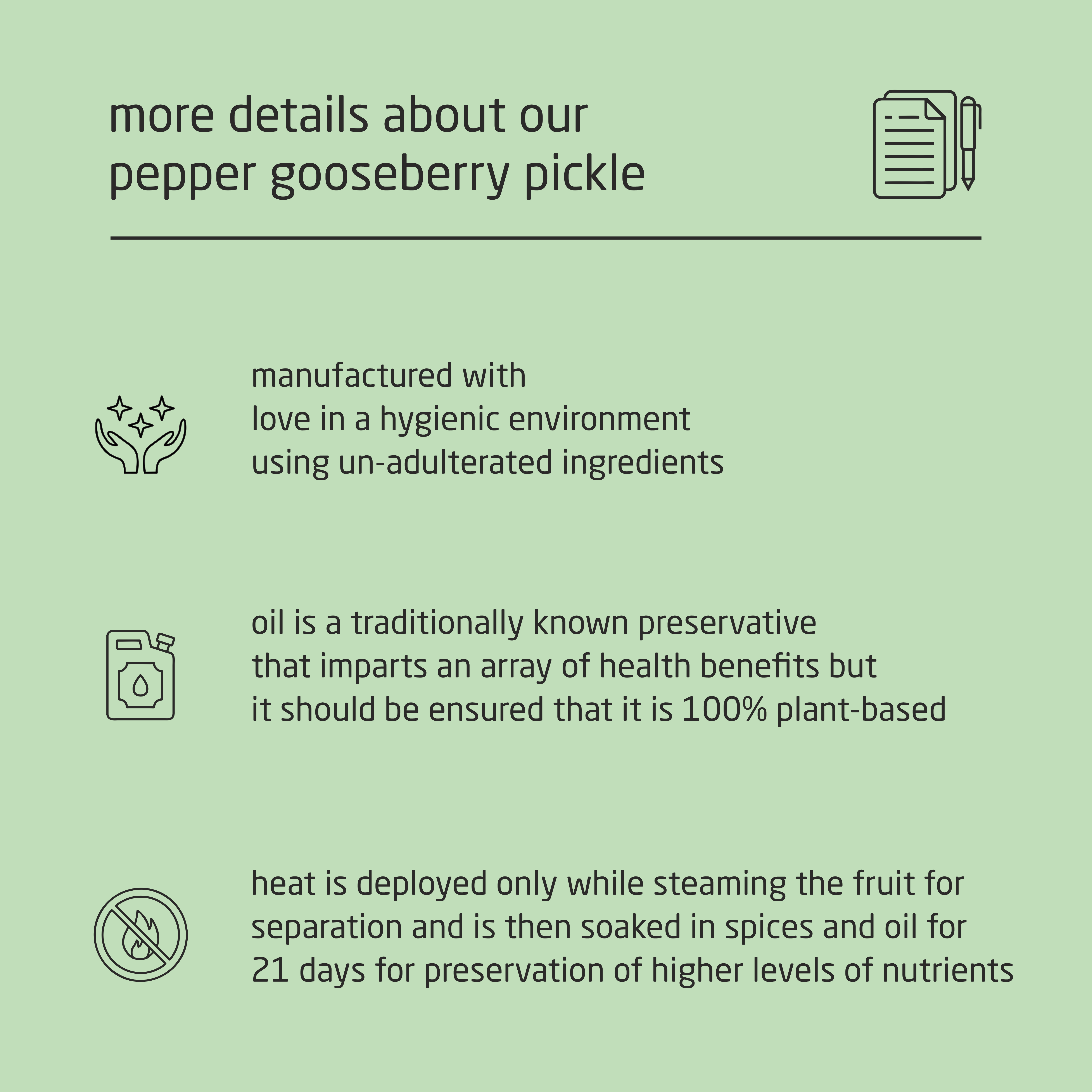 Premium Pepper Wild Indian Gooseberry Pickle - 200g Premium Pepper Wild Indian Gooseberry Pickle - 200g