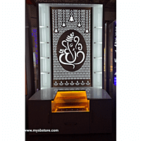 Buy Prime Wood Ganpati Ji Mandir with Storage Space Online Buy Prime Wood Ganpati Ji Mandir with Storage Space Online