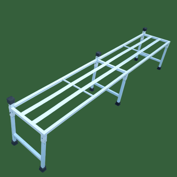 6 feet Single Plain Stand Powder Coated White Size in Inches 72(L)X1 1(W)X 12(H) 6 feet Single Plain Stand Powder Coated White Size in Inches 72(L)X1 1(W)X 12(H)
