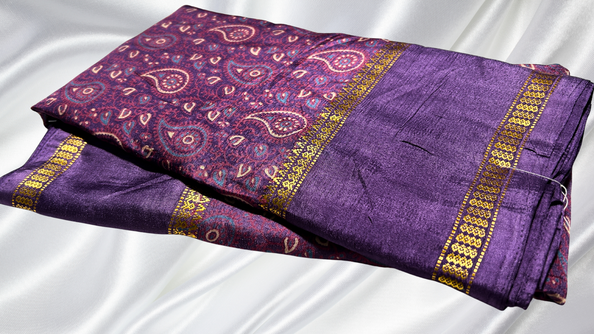 Binny Manga Digital Silk Saree - Lavendar